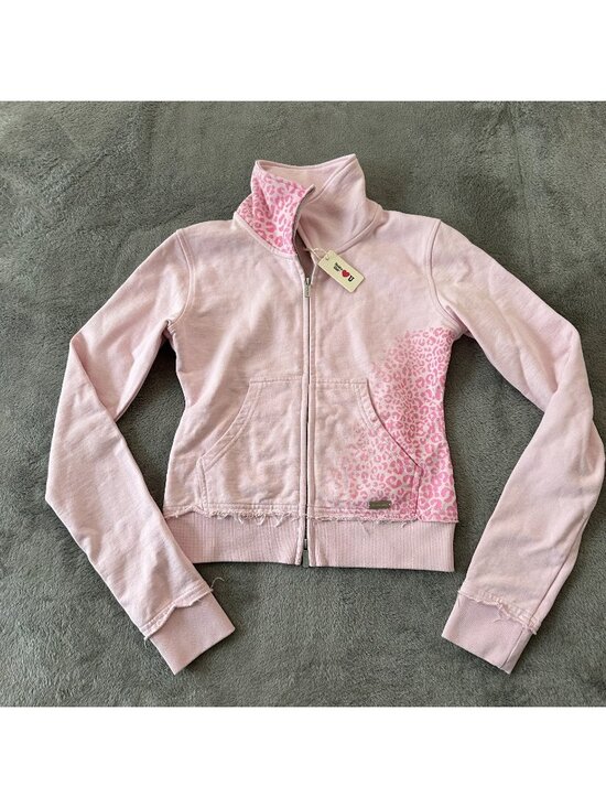 Hidden Cult Tops - NWT Hidden Cult Pink Full Zip Sweatshirt Women's SMALL